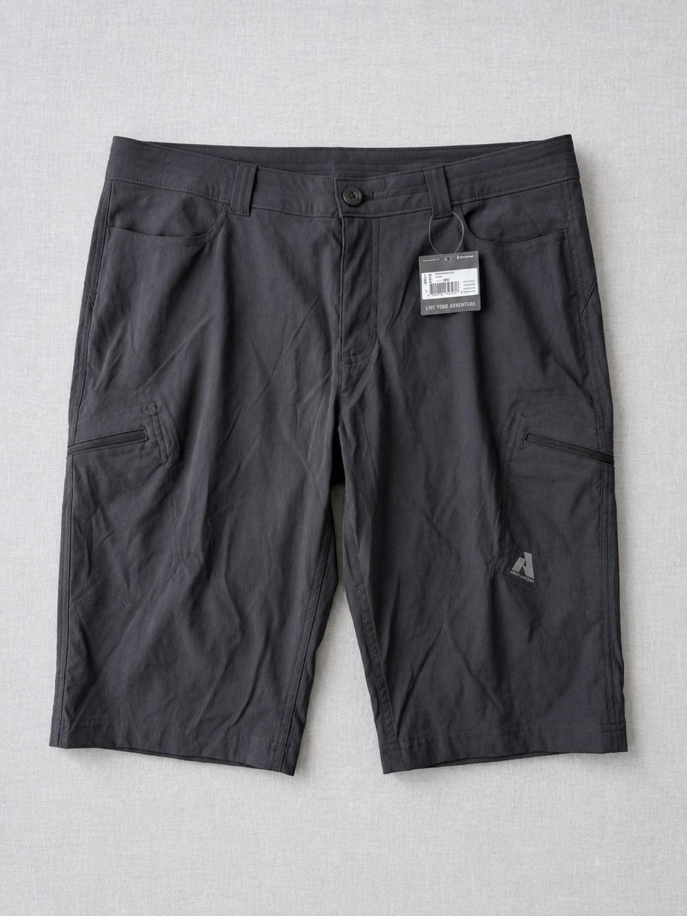 Eddie Bauer Black Active Hybrid Cargo Shorts